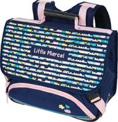 Cartable Little Marcel - 38 cm - 2 compartiments - marine - Oberthur