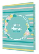 Agenda Little Marcel - 1 jour par page - 12,5 x 17,5 cm - bleu clair - tranche imprimée - Oberthur