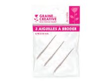 Graine Creative - lot de 3 aiguilles à broder