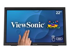ViewSonic TD2223 - Écran LED - 22" (21.5" visualisable) - écran tactile - 1920 x 1080 Full HD (1080p) @ 75 Hz - TN - 250 cd/m² - 1000:1 - 5 ms - HDMI, DVI-D, VGA - haut-parleurs