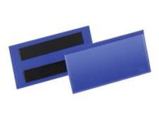 Durable - 50 Pochettes magnétiques - pour 100 x 38 mm - bleu foncé
