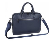 Oberthur Détroit - Sacoche slim pour ordinateur portable 15,6" - bleu marine
