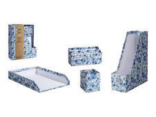Ink Bosquet - Parure de bureau en carton - 4 pièces
