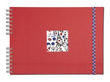Exacompta French'class - Album photos à spirale 32 x 22 cm - 50 pages - rouge