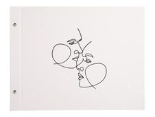 Exacompta Art - Album photos à vis 37 x 29 cm - 40 pages noires - ivoire