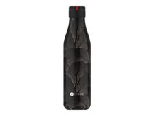 Les Artistes Paris - Gourde Bouteille isotherme 750 ml - Damask noir et gris - acier inoxydable
