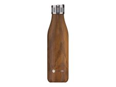 Les Artistes Paris - Gourde Bouteille isotherme 500 ml - bois - bouchon sport - acier inoxydable