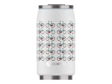 Les Artistes Paris - Canette isotherme - blanc/vélos - 280 ml - acier inoxydable