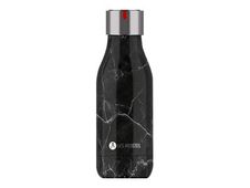 Les Artistes Paris - Gourde Bouteille isotherme 280 ml - marbre noir - acier inoxydable