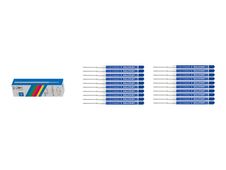 Parker QUINKflow - Pack de 20 recharges pour stylo à bille - bleu