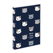 Agenda Cats 1 jour par page - 12 x 17 cm - disponible dans différentes couleurs - Viquel