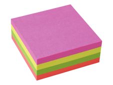 Esselte - Notes repositionnables 75 x 75 mm - bloc 320 feuilles - couleurs assorties