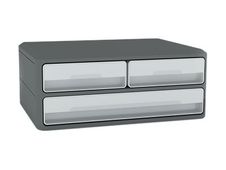 CEP MoovUp GreenSpirit - Module 2 petits tiroirs + 1 grand - gris