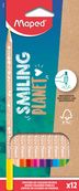 Maped Smiling Planet - 12 Crayons de couleur en bois