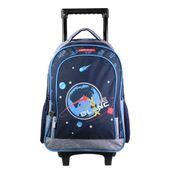 Sac à dos à roulettes Poivre Blanc Espace - 2 compartiments - bleu - Bagtrotter