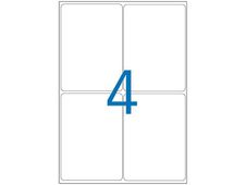 Apli Agipa - 400 Étiquettes 100% recyclées blanches multi-usages - 99,1 x 139 mm - coins arrondis - réf 102649