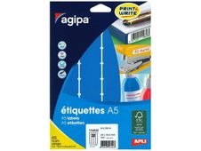Apli Agipa - Etui A5 - 320 Étiquettes bleues multi-usages - 24 x 33,5 mm - réf 114342