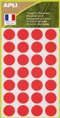 Apli Agipa - 168 Pastilles adhésives recyclées - rouge - diamètre 15 mm - réf 101784
