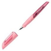 STABILO EASYbuddy Pastel - Stylo plume ergonomique pour gaucher - rouge