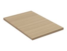 Top pour caisson bout de bureau ou retour direct (vendu sans pied) pour bureau CONNEXION - L60 x H2.5 x P80 - Chêne/blanc