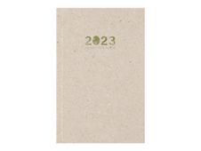 Oberthur - agenda de poche recyclé - 90 x 165 mm - beige