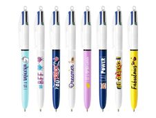 BIC 4 Couleurs Message Box - boîte en métal de 8 stylos-billes