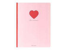Legami - Carnet de notes B5 - 18,5 x 24,8 cm - ligné - 100 pages - cœur
