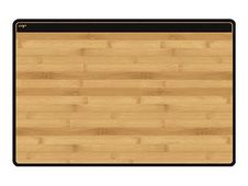 Silva by CEP - Sous-main avec rabat transparent - 58,5 x 38,5 cm - noir, bambou