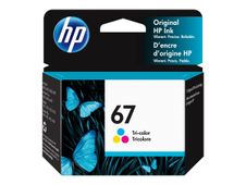 HP 67 - cyan, magenta, jaune - cartouche d'encre originale