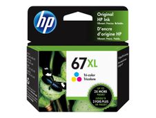 HP 67XL - cyan, magenta, jaune - cartouche d'encre originale