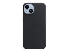 Apple - coque de protection en cuir avec MagSafe pour iPhone 14 - noir