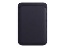 Apple - porte cartes en cuir avec MagSafe pour iPhone - encre violette
