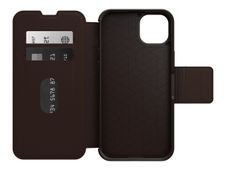 OtterBox Strada Series - porte folio en cuir avec MagSafe pour  iPhone 14 Plus - marron