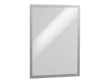 Durable Duraframe - Cadre d'affichage double face adhésif repositionnable - A2 - argent