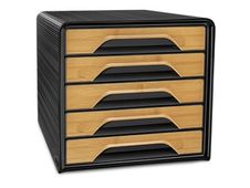 Silva by CEP - Module de classement 5 tiroirs - noir bambou