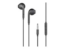 BIGBEN Connected - écouteurs Jack 3.5mm - avec Télécommande et Micro - Bouton Noir