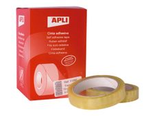 APLI - 8 rubans adhésifs - 19 mm x 66 m - transparent
