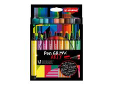 STABILO Pen 68 MAX - 18 feutres - couleurs assorties