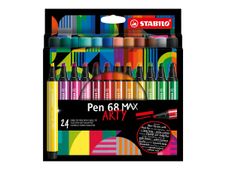 STABILO Arty Pen 68 MAX - 24 Feutres - couleurs assorties