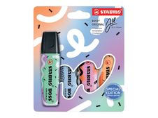 STABILO BOSS ORIGINAL by Ju Schnee - Pack de 4 surligneurs - couleurs assorties
