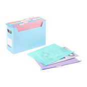 Viquel Rainbow Pastel - Boîte d'archivage EasyCase avec poignées de transport + 8 dossiers suspendus amovibles