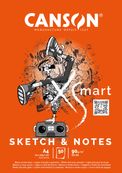 Canson Xsmart - Bloc dessin sketch et notes - 100 pages - A4 - 90 gr