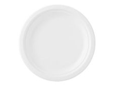 Duni ecoecho - Lot de 50 assiettes jetables Ø 22 cm - blanc