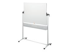 Nobo - Tableau blanc laqué pivotant mobile - 120 x 90 cm - magnétique