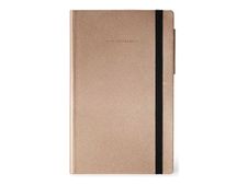 Legami Metallic Collection - Carnet de notes - 13 x 21 cm - ligné - 192 pages - rose doré