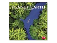 Legami - Calendrier mensuel 2024 - 18 x 18 cm - planète terre 