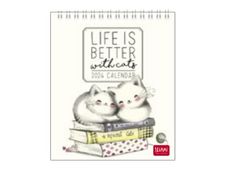 Legami Special Edition - Calendrier 2024 - 12 x 14,5 cm - chats endormis