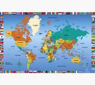 Exacompta - Sous-main Monde - 57,5 x 37,5 cm