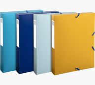 Exacompta BeeBlue - Boîte de classement en plastique recyclé - dos 40 mm - disponible dans différentes couleurs