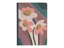 Blue Art Premium - Cahier de notes - A5 - 96 pages - Ligné - Fleurs